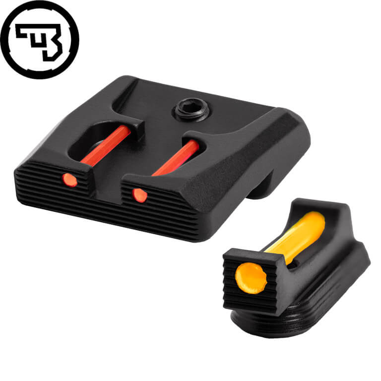 CZ P-07, CZ P-09 jeu d'organes de visée fixes avec fibres optiques | type B
