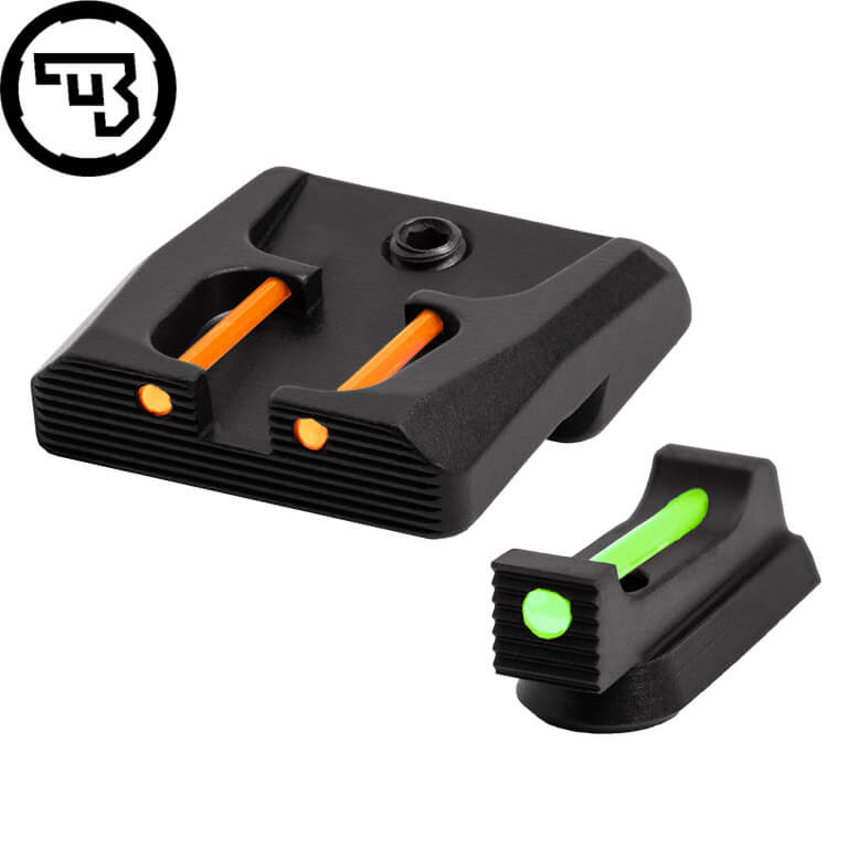 CZ P-07, CZ P-09 jeu d'organes de visée fixes avec fibres optiques | type B