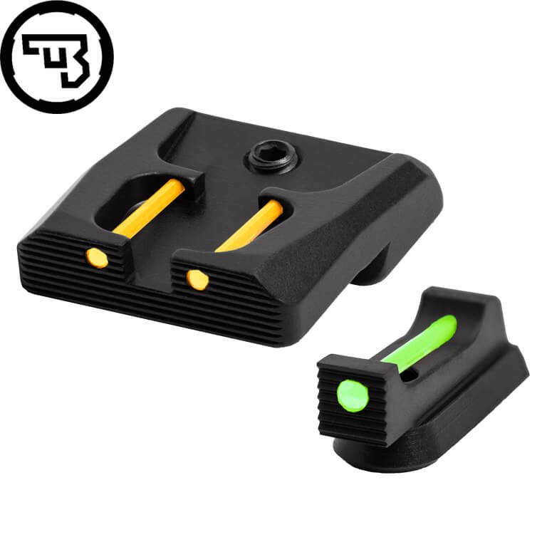 CZ P-07, CZ P-09 jeu d'organes de visée fixes avec fibres optiques | type B