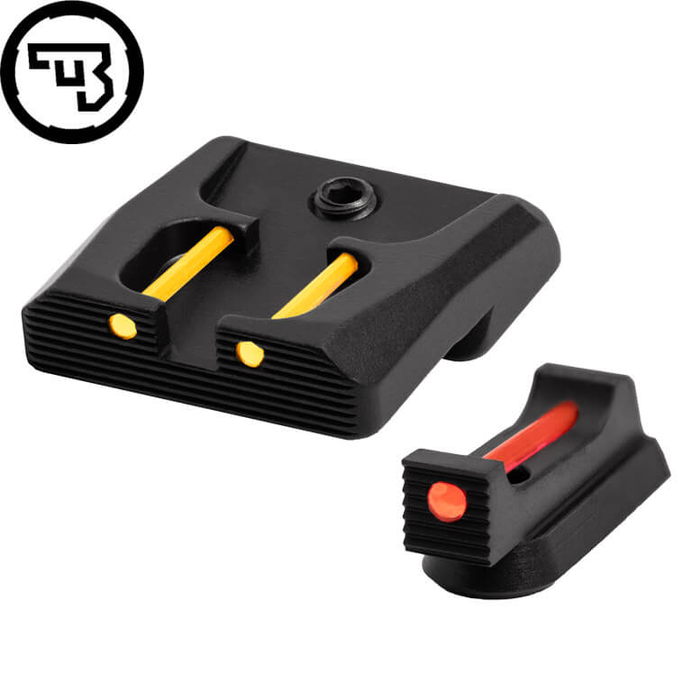 CZ P-07, CZ P-09 jeu d'organes de visée fixes avec fibres optiques | type B
