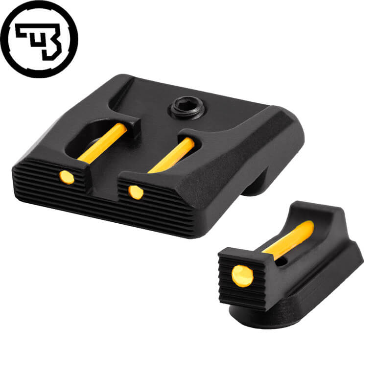 CZ P-07, CZ P-09 jeu d'organes de visée fixes avec fibres optiques | type B