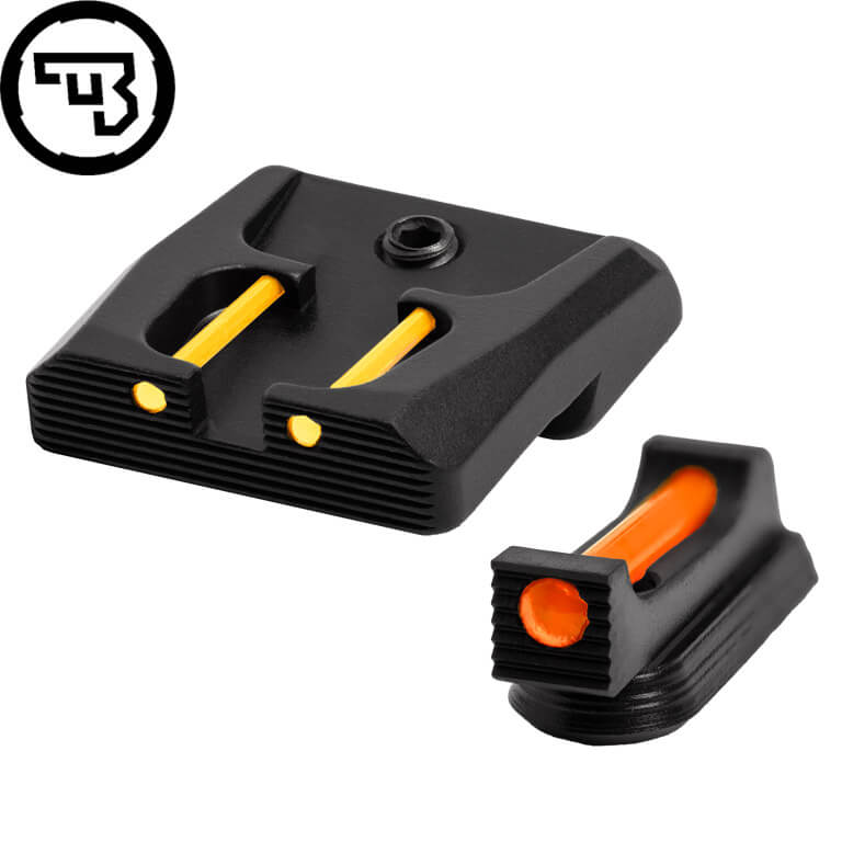 CZ P-07, CZ P-09 jeu d'organes de visée fixes avec fibres optiques | type B