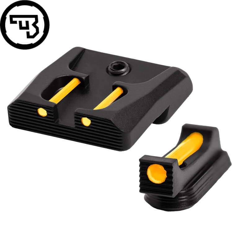 CZ P-07, CZ P-09 jeu d'organes de visée fixes avec fibres optiques | type B