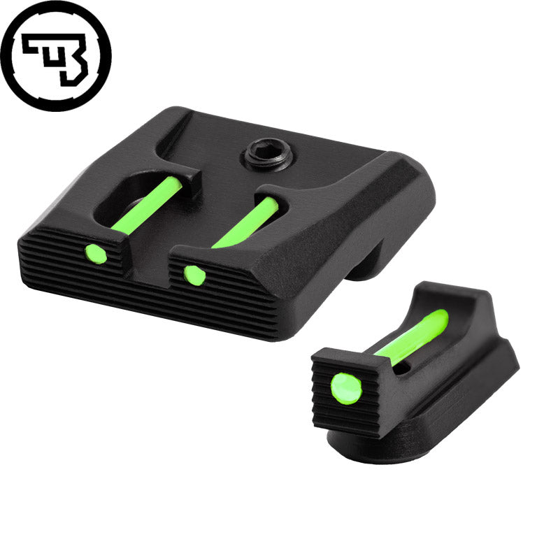 CZ P-07, CZ P-09 jeu d'organes de visée fixes avec fibres optiques | type B