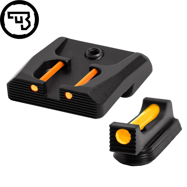 CZ P-07, CZ P-09 jeu d'organes de visée fixes avec fibres optiques | type B