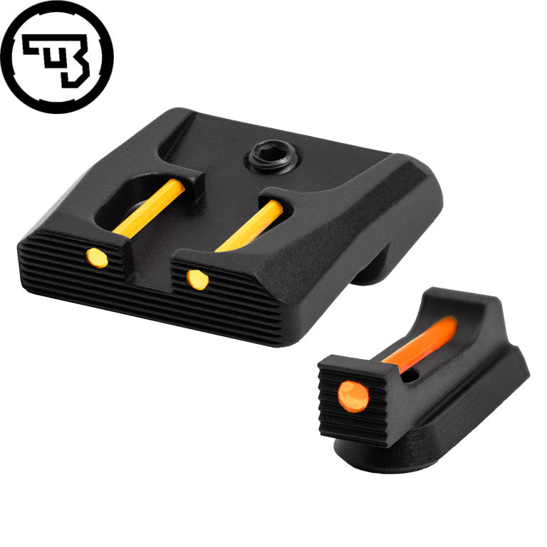 CZ P-07, CZ P-09 jeu d'organes de visée fixes avec fibres optiques | type B