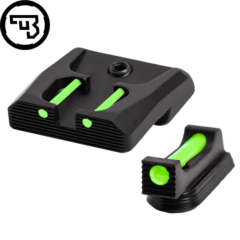 CZ P-07, CZ P-09 jeu d'organes de visée fixes avec fibres optiques | type B