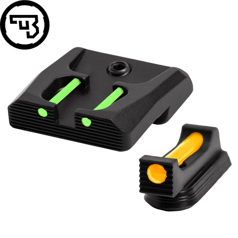 CZ P-07, CZ P-09 jeu d'organes de visée fixes avec fibres optiques | type B