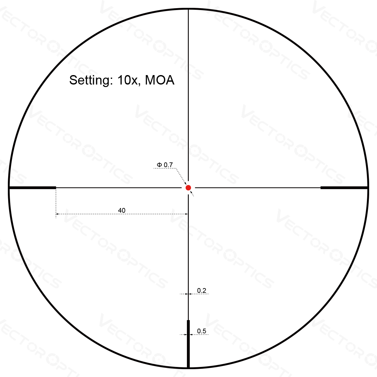 Vector Optics Forester 2-10x40SFP lunette de visée Vector Optics