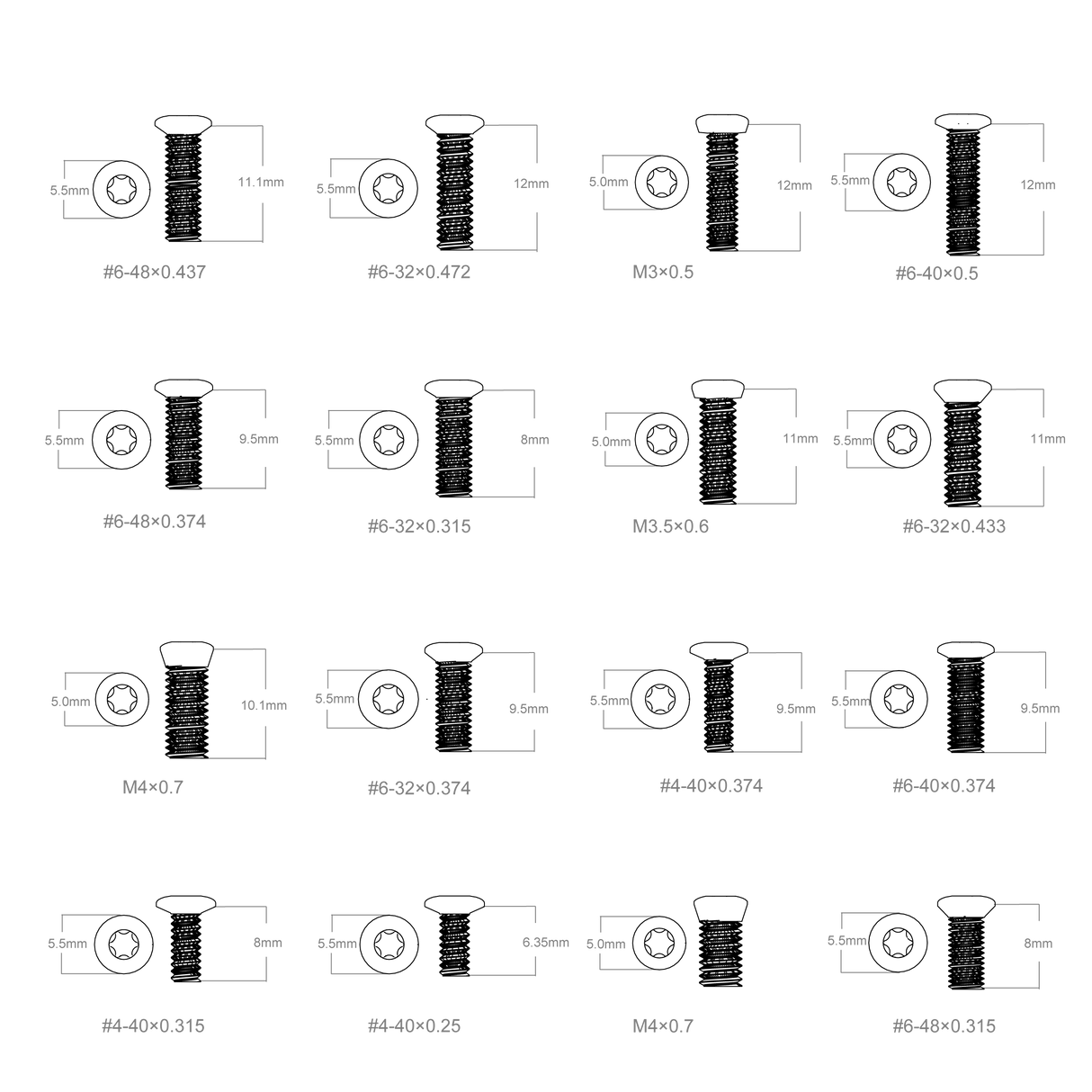Set de vis Vector Optics
