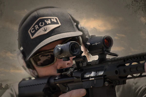 Sightmark XTM-3 grossisseur 3x avec montage point rouge LQD flip to side