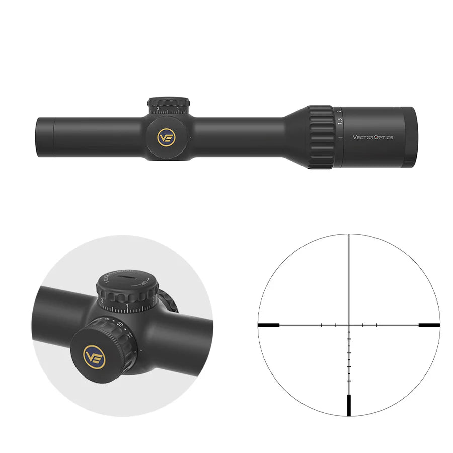 Vector Optics Continental 1-10x24i ED Fiber lunette de tir