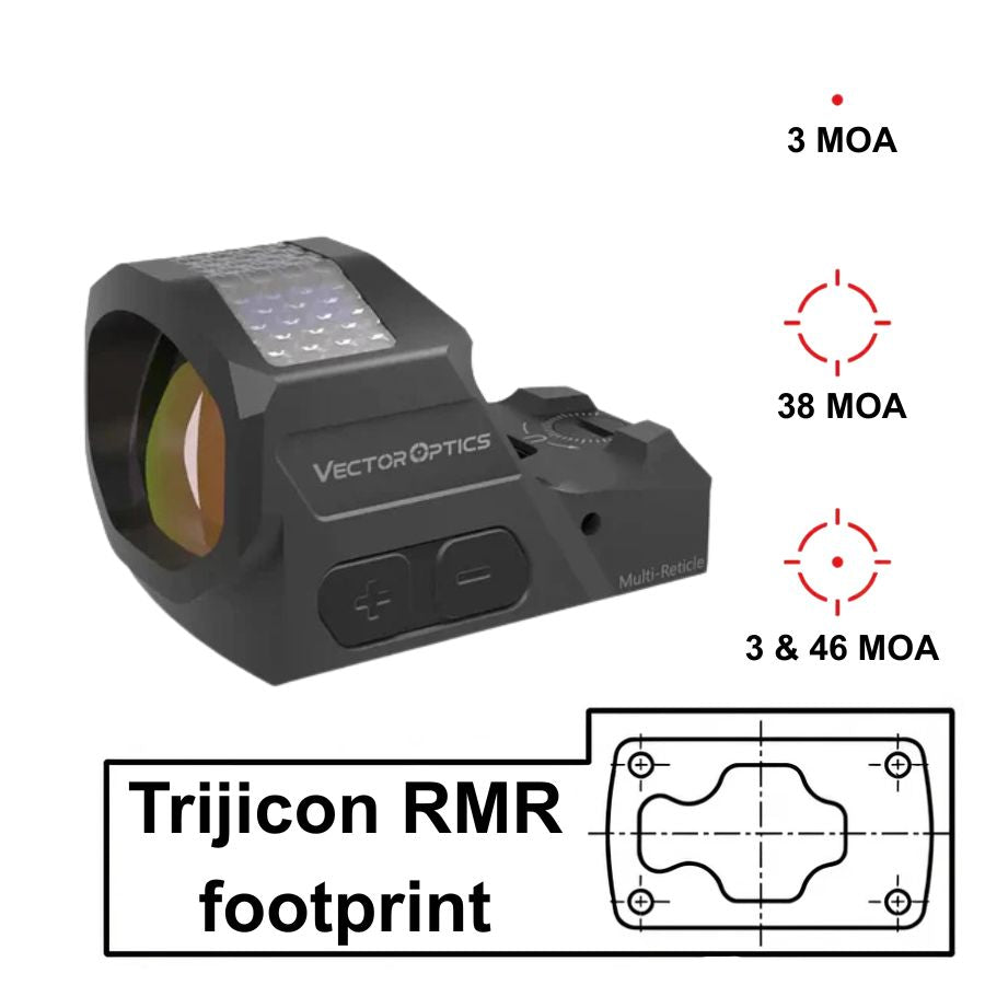 Vector Optics Frenzy-X 1x19x26 MRS GenII alimentation solaire multi-réticule
