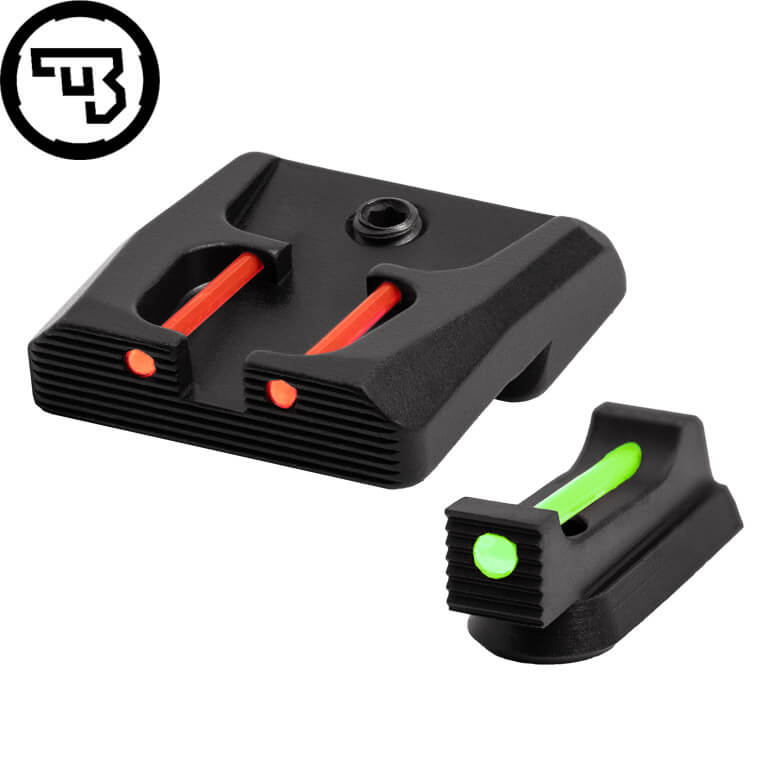 CZ P-07, CZ P-09 jeu d'organes de visée fixes avec fibres optiques | type B