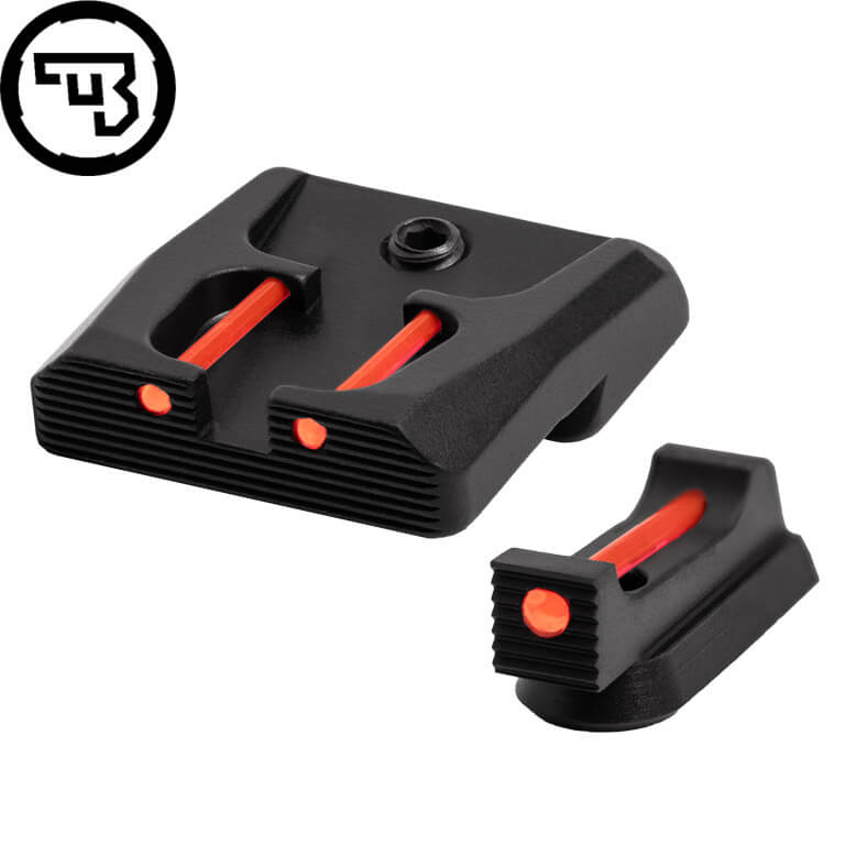 CZ P-07, CZ P-09 jeu d'organes de visée fixes avec fibres optiques | type B