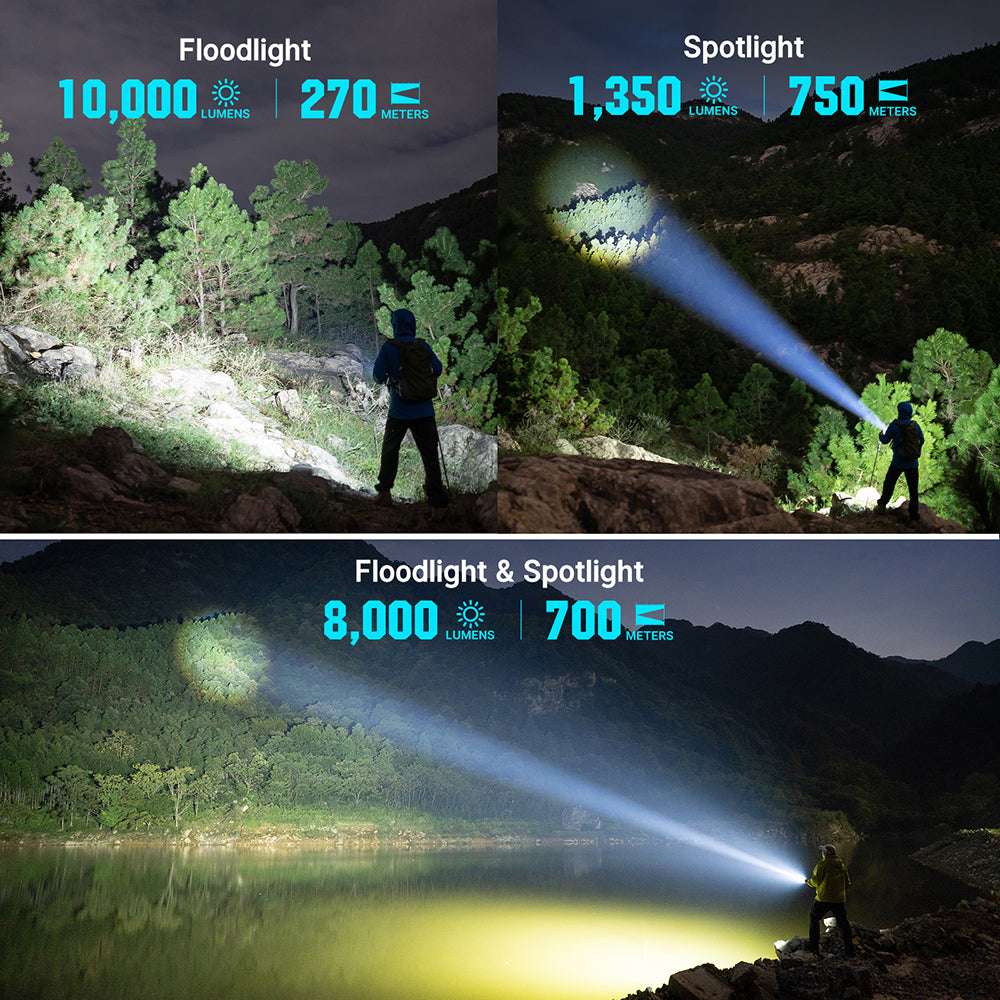 Olight Marauder 2 Mini | leistungsstarke wiederaufladbare Taschenlampe | 10.000 lm