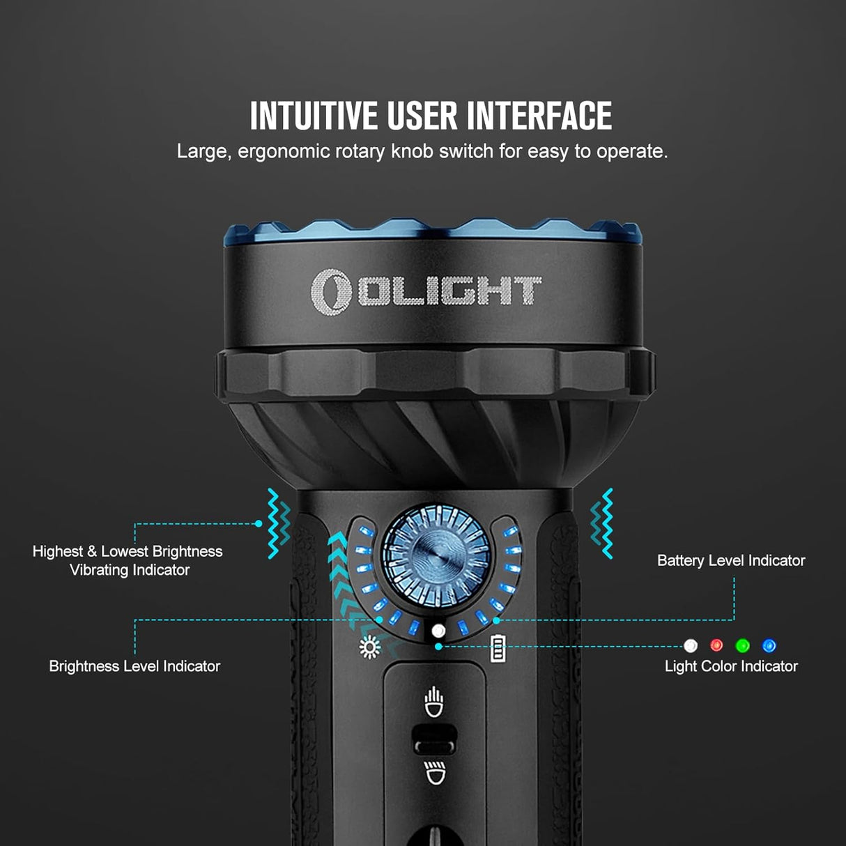 Olight Marauder Mini | mehrfarbige wiederaufladbare Taschenlampe | 7.000 lm