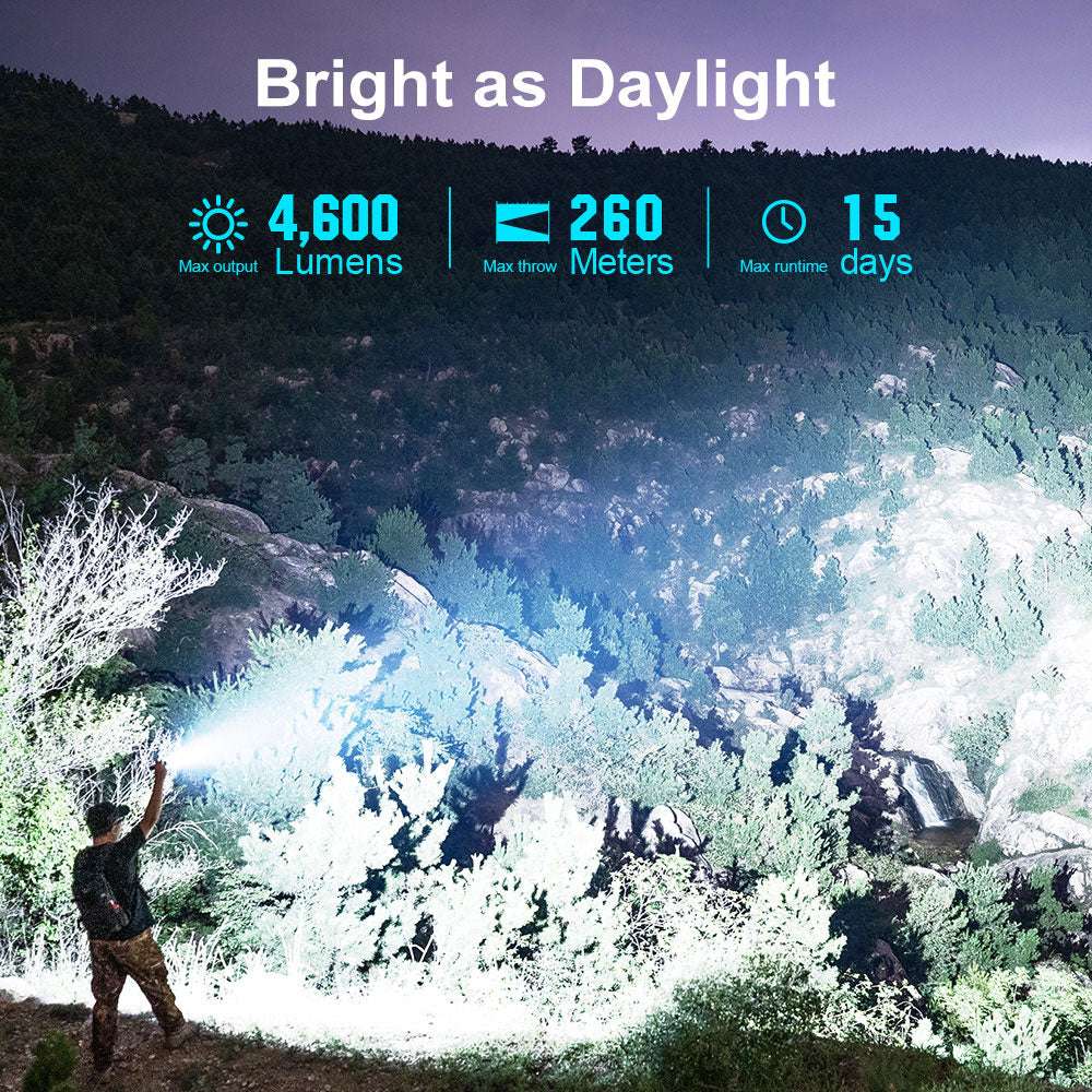 Olight Seeker 4 Pro | Hochleistungs-Taschenlampe | 4.600 lm