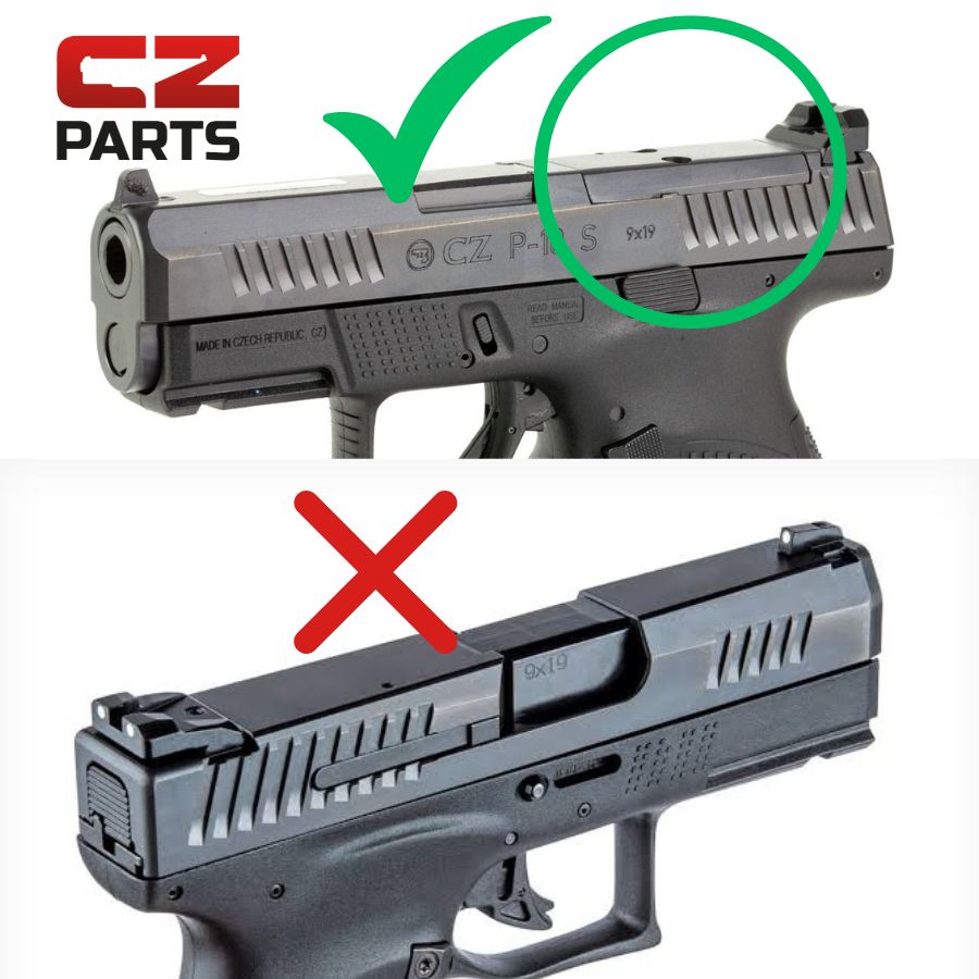 CZ P-10 plaque adaptatrice | Holosun K-series empreinte