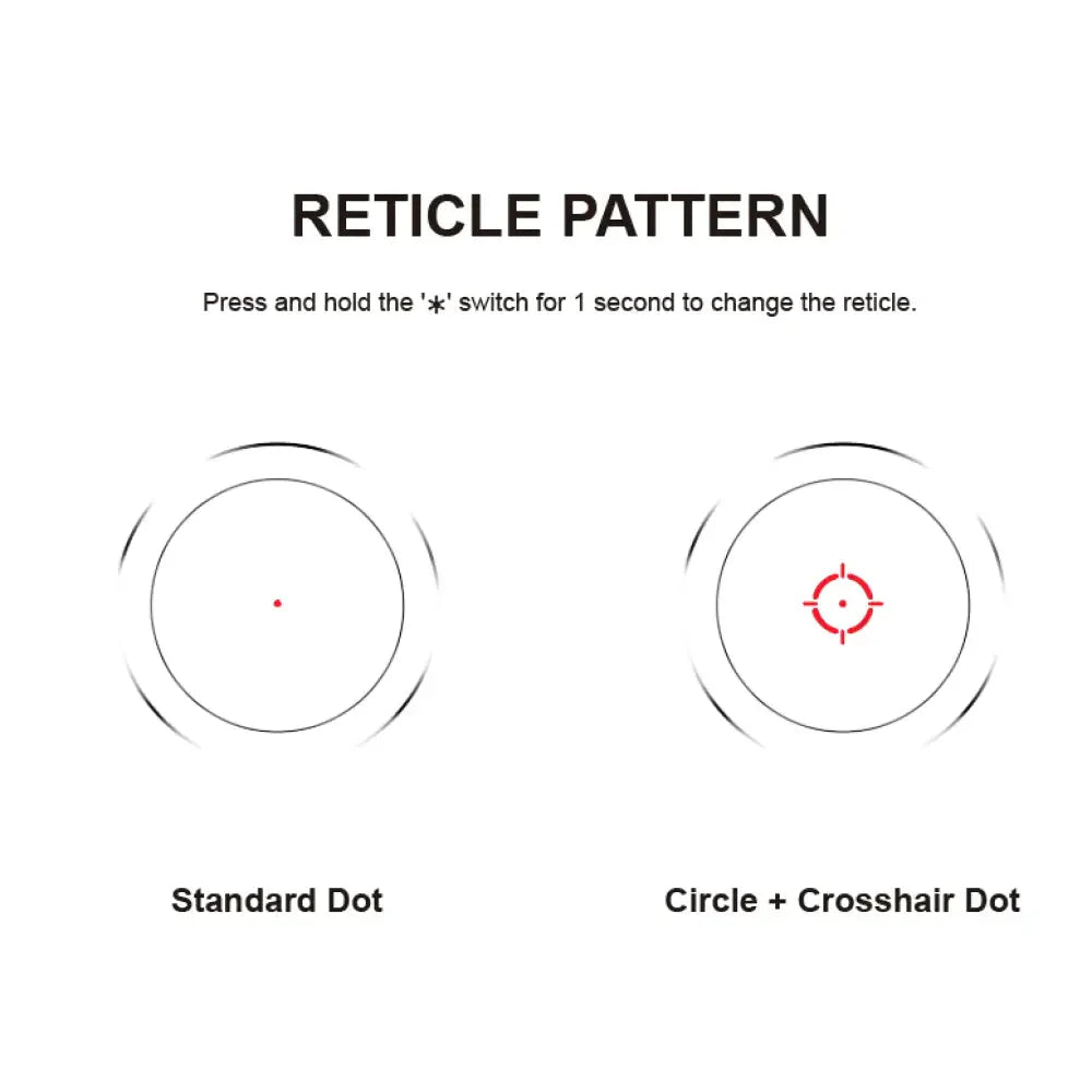Vector Optics Nautilus 1x30 Lunette Double Réticule viseur point rouge Vector Optics