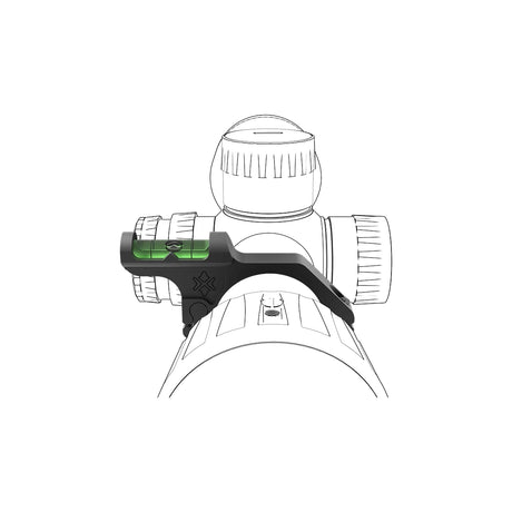 1 inch [25.4 mm] offest bubble level for rifle scope