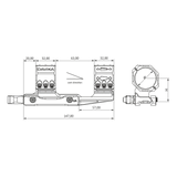 34 mm Zielfernrohrmontage Cantilever | Picatinny QD Ergo Basis 