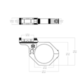 30 mm offest bubble level for rifle scope