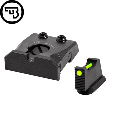 CZ P-10 voll einstellbares Visierungsset mit Fiberoptik | Typ C