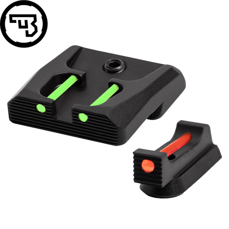 CZ P-07, CZ P-09 jeu d'organes de visée fixes avec fibres optiques | type B
