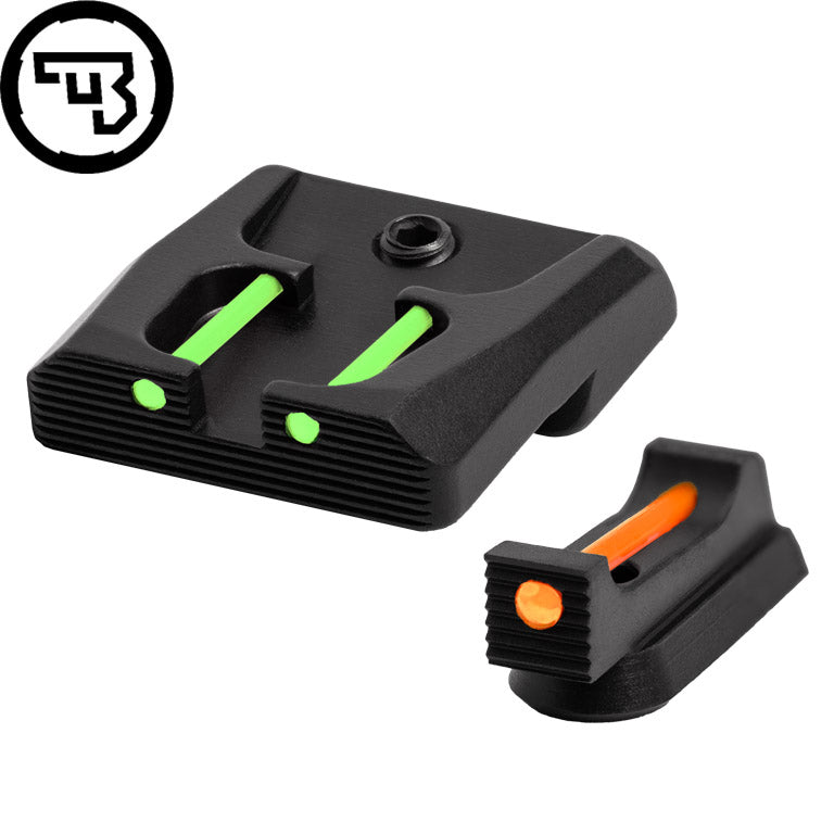 CZ P-07, CZ P-09 jeu d'organes de visée fixes avec fibres optiques | type B