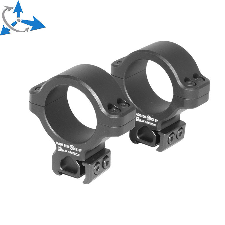 CZ 457 anneaux de lunette pour dovetail | 30mm JK-N