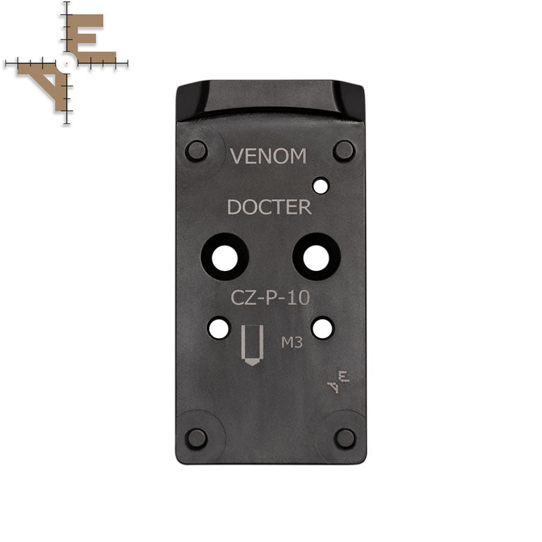 CZ P-10 plaque adaptatrice Optics Ready | Vortex Venom empreinte Evo Arms