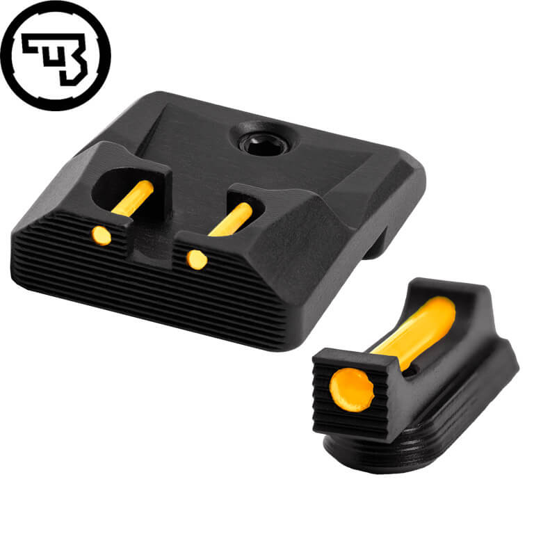 CZ P-10 ensemble d'organes de visée fixes avec fibre optique | type B