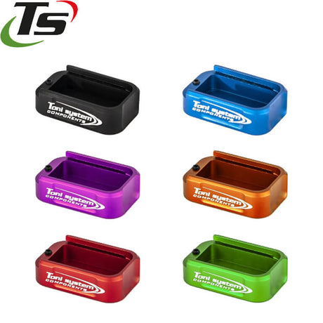 CZ Shadow 2, CZ 75B, CZ P-01, CZ 75 SP-01 talon de chargeur alu TS | +1,5 cartouche [for IPSC Box]