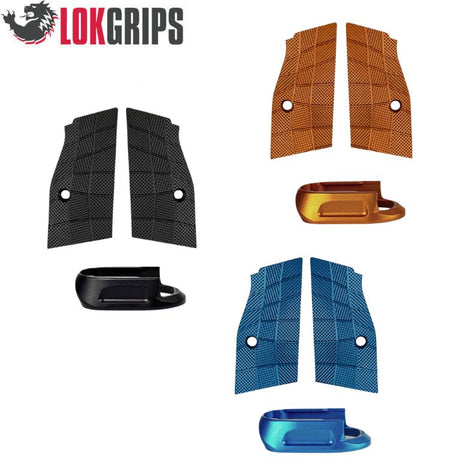 CZ Shadow 2 Compact & Carry kurze Alu-Griffschalen & Alu-Magwell | Gridlok