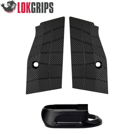 CZ Shadow 2 Compact & Carry kurze Alu-Griffschalen & Alu-Magwell | Gridlok_schwarz