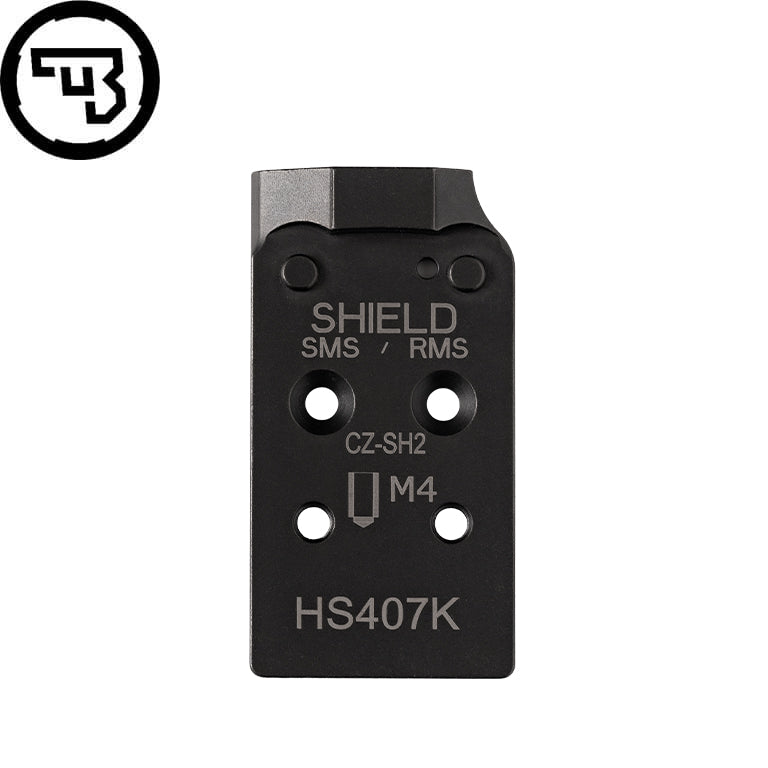 CZ Shadow 2 plaque adaptatrice Optics Ready | Shield RMSc & Holosun K-series empreinte