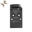 CZ Shadow 2 plaque adaptatrice Optics Ready | empreinte Trijicon RMR Evo Arms