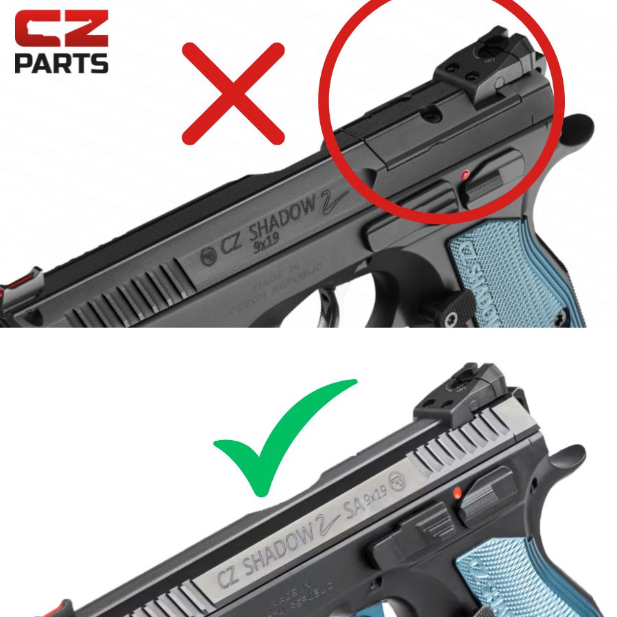 CZ Shadow 2, CZ 75 SP-01 Shadow Rotpunktmontage | Shield RMSc Footprint 