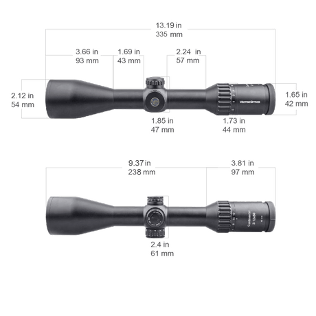 Vector Optics Continental 2-12x50 SFP Zielfernrohr 