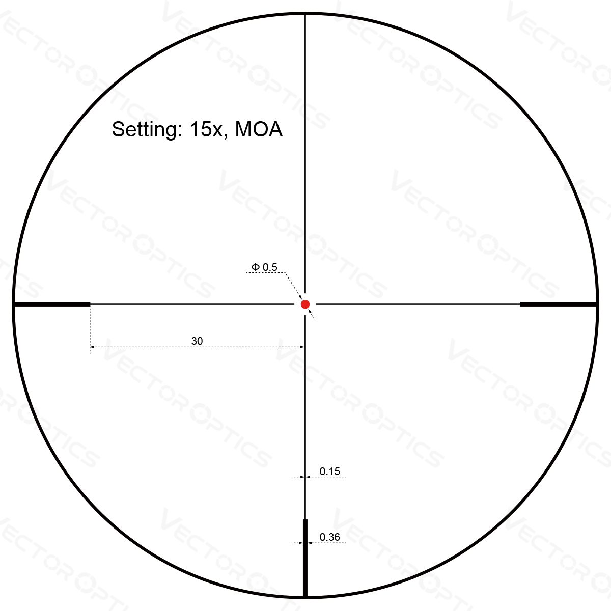 Vector Optics Forester 3-15x50SFP Zielfernrohr Vector Optics