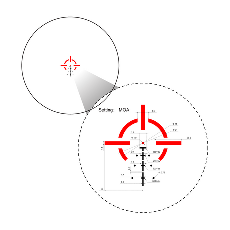 Vector Optics Paragon 3x18 ultra kompakte Prismengewehr Zielfernrohr Vector Optics