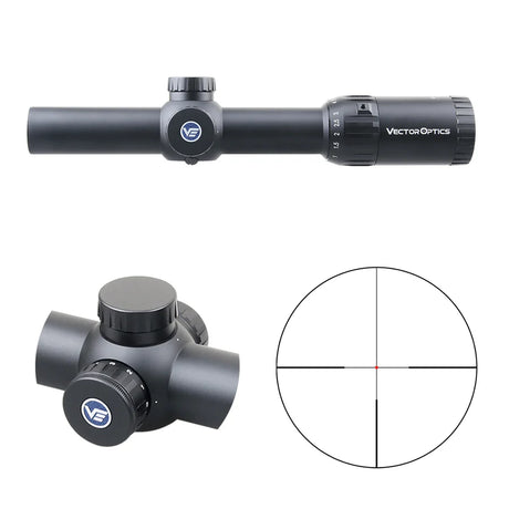 Vector Optics Constantine 1-10x24 Fiber Center Dot Zielfernrohr