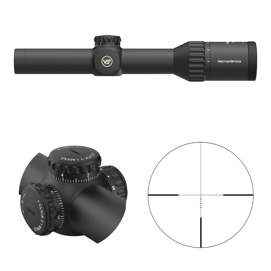 Vector Optics Continental x6 1-6x24i Fiber lunette de tir