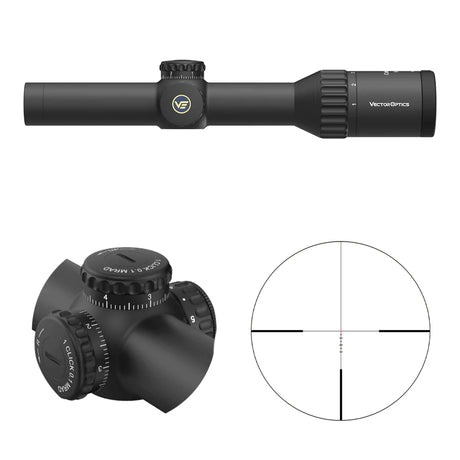 Vector Optics Continental x6 1-6x24i Fiber lunette de tir