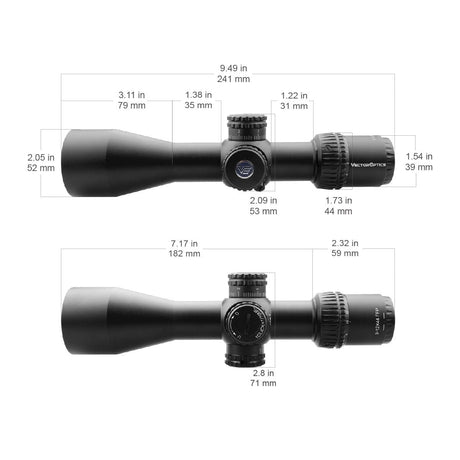 Vector Optics Veyron 3-12x44 FFP Kompakt-Zielfernrohr Vector Optics
