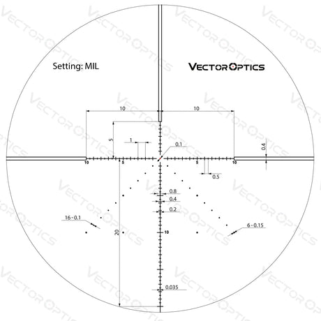 Vector Optics Veyron 6-24x44 IR Premier Plan Focal Éclairé lunette de visée Vector Optics