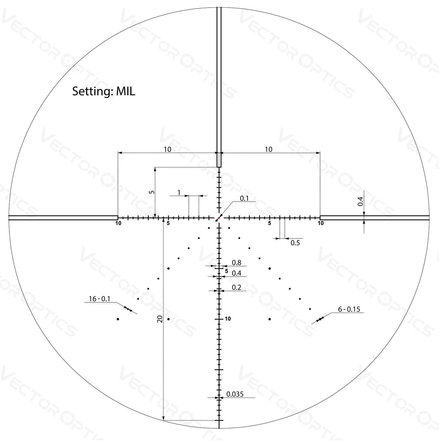 Vector Optics Veyron 4-16x44 IR premier plan focal éclairé lunette de tir Vector Optics