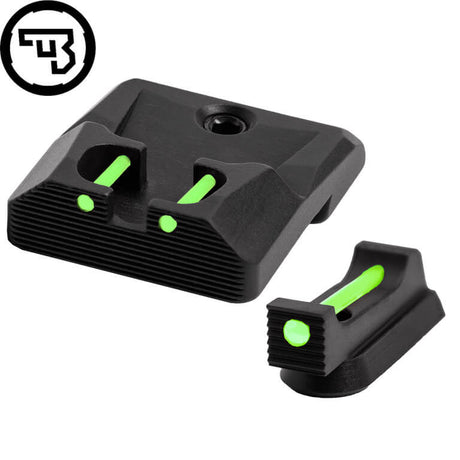 CZ P-10 ensemble d'organes de visée fixes avec fibre optique | type B