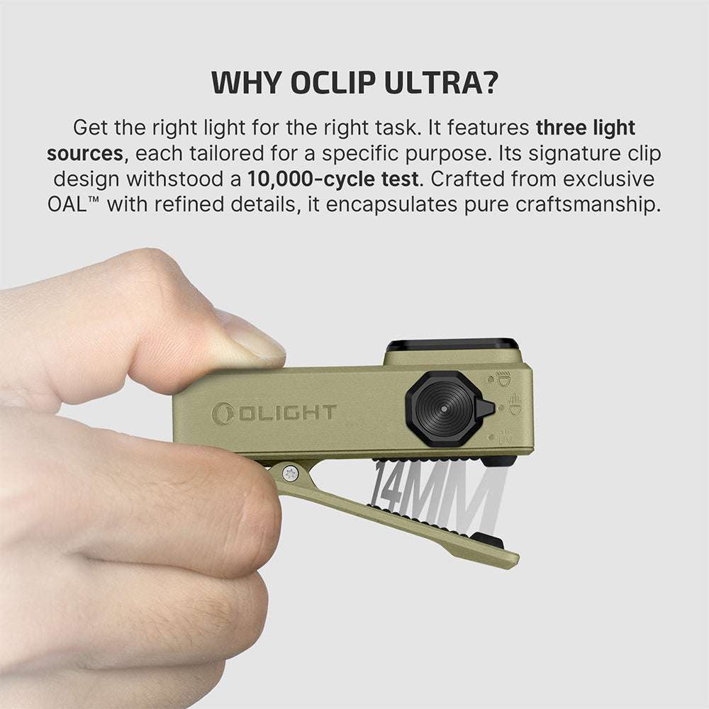 Olight Oclip Ultra | lampe EDC à clip 3-en-1 | 530 lm